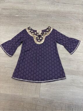 Cupcakes & Pastries Purple Eyelet Tunic